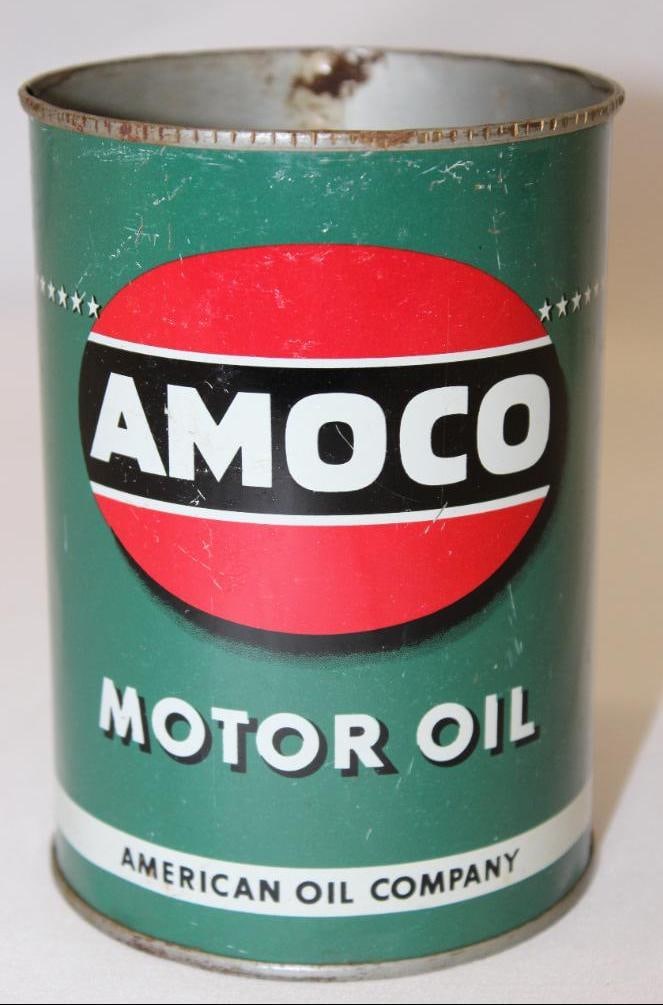Amoco Metal 1 Quart Oil Can (1 of 3)