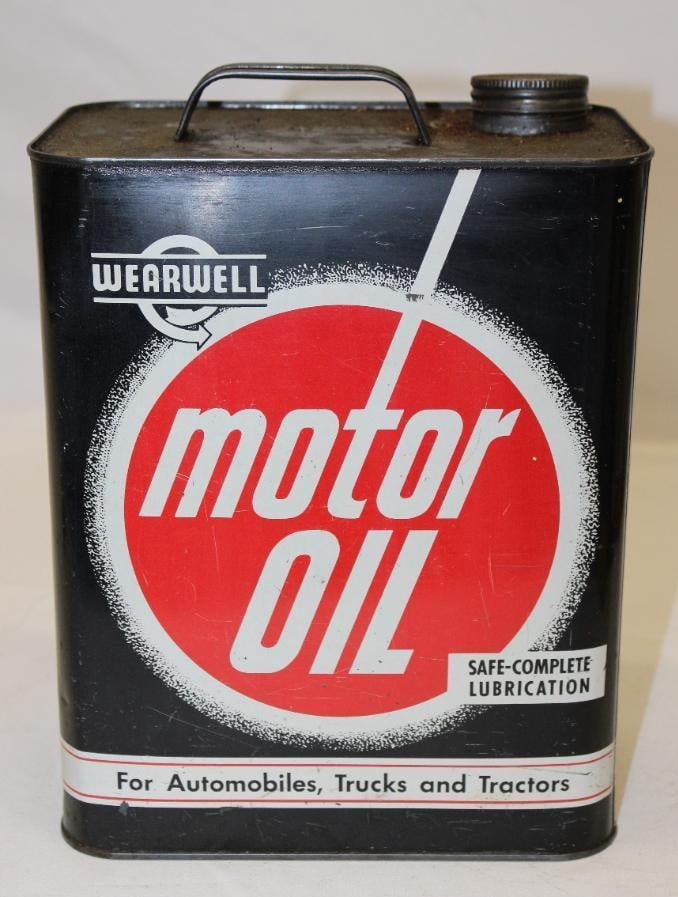 Wearwell Two Gallon Motor Oil Can Western Auto (1 of 4)