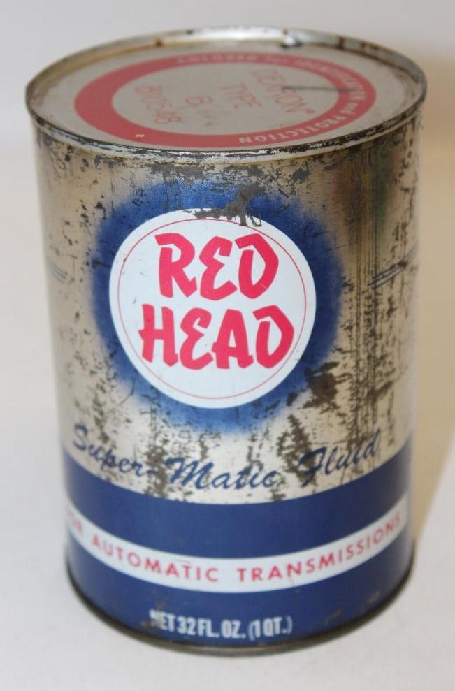 Redhead ATF Metal 1 Quart Motor Oil Can (1 of 3)