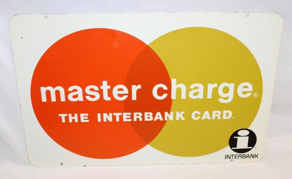 Master Charge Metal Advertising Sign (1 of 6)