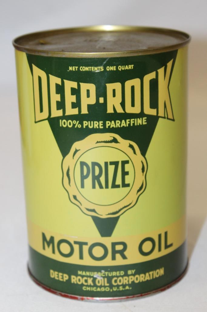 Deep Rock Prize Metal 1 Quart Motor Oil Can (1 of 3)