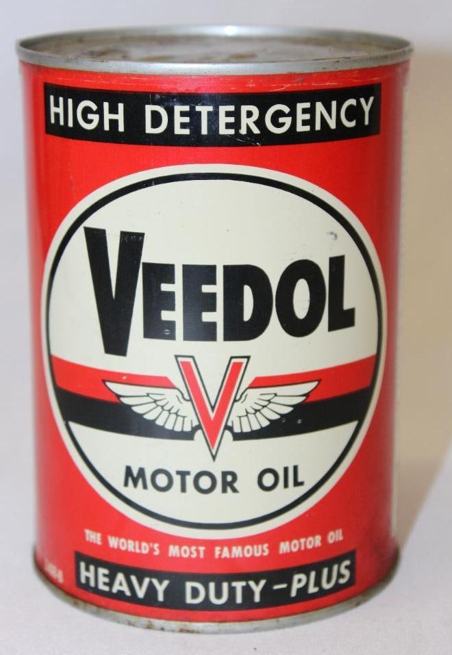 Veedol Metal 1 Quart Motor Oil Can (1 of 4)