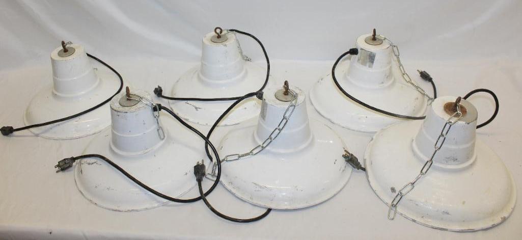 Set of Seven Service Station Canopy Lights (1 of 8)