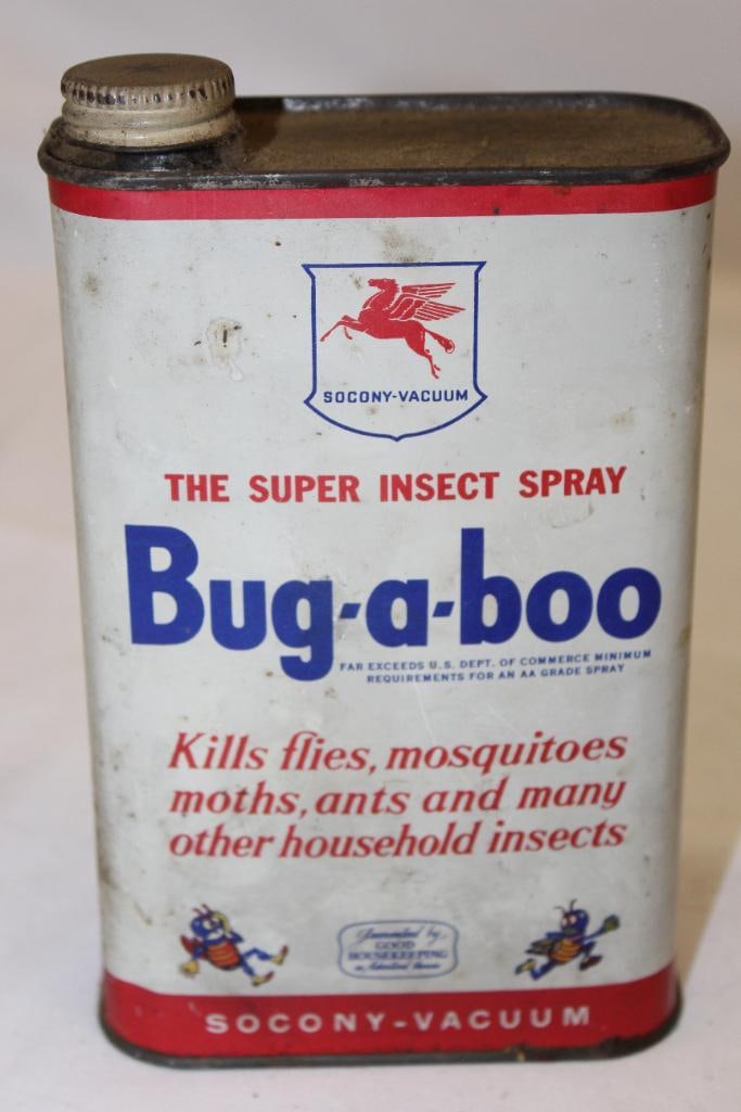 Socony Bug-A-Boo Insect Spray Can With Graphics (1 of 4)