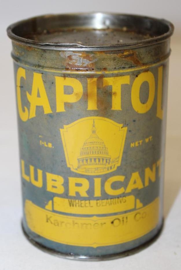 Capital Lubricant Karchmer Oil Co 1 lb Grease Can (1 of 4)