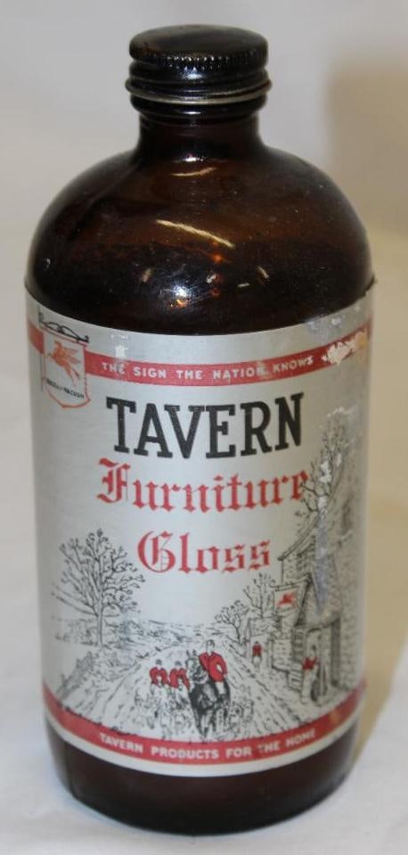 Mobil Socony Tavern Furniture Gloss Bottle (1 of 2)