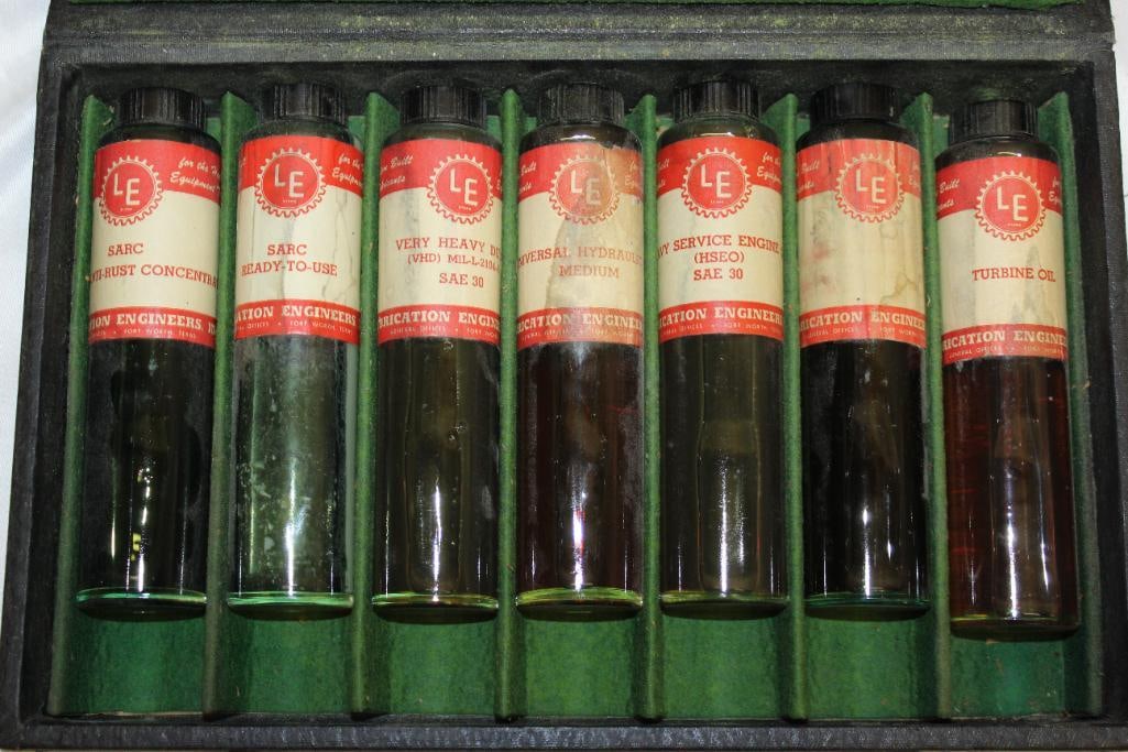 Lubrication Engineers Oil Sample Bottle Set with Container (1 of 4)