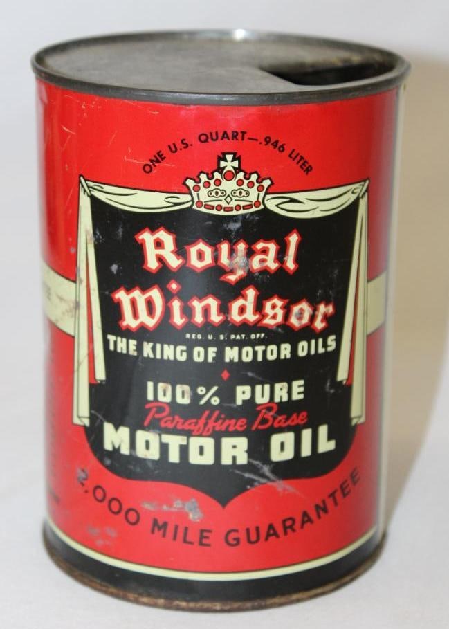 Royal Windsor Metal 1 Quart Motor Oil Can (1 of 4)