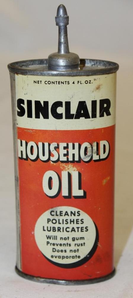 Sinclair Lead Top 4oz Handy Oiler Can (1 of 2)