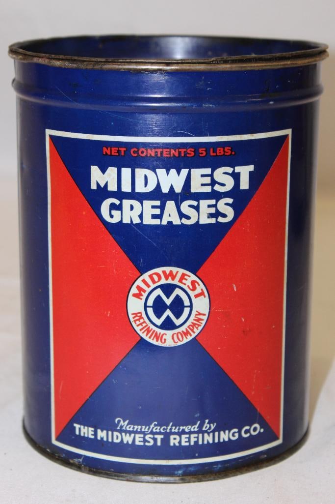 Midwest Refining Co 5 lb Grease Can (1 of 3)