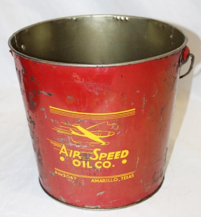 Graphic Air Speed Oil Co of Amarillo TX 25lb Grease Can (1 of 4)