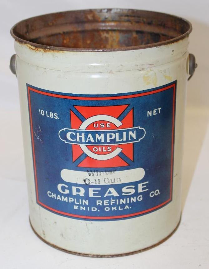 Champlin Oils 10 lb Grease Can (1 of 4)