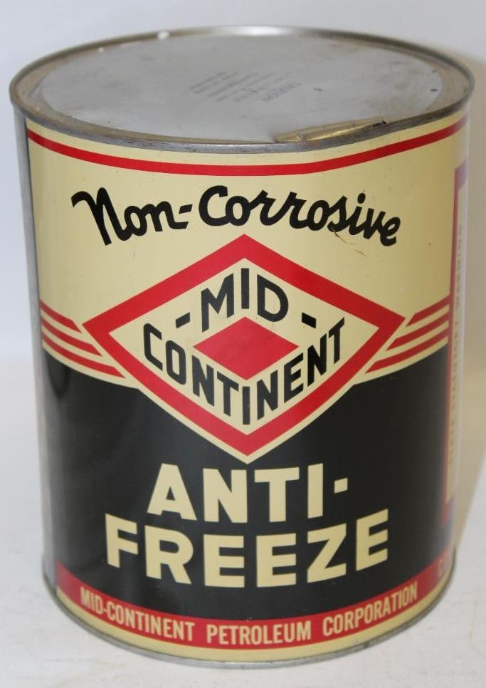 Diamond DX Mid Continent Antifreeze Metal 1 Gallon Oil Can (1 of 4)