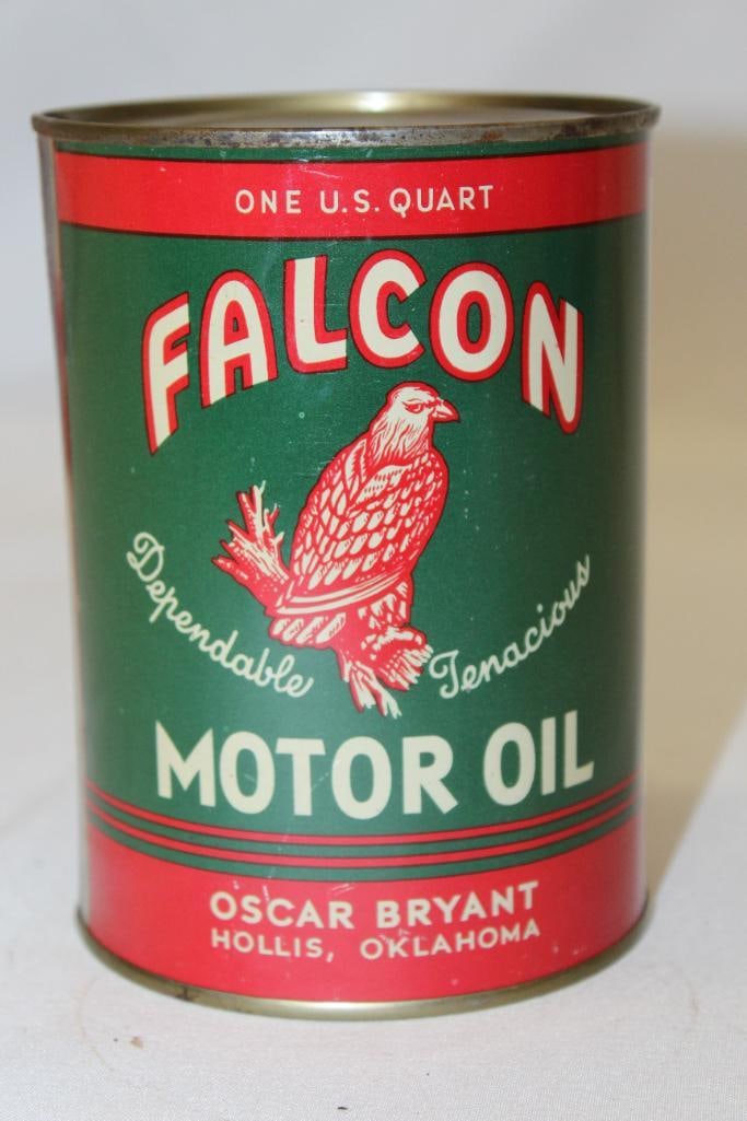 Falcon Metal 1 Quart Motor Oil Can (1 of 4)