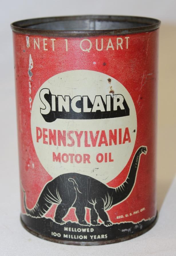 Sinclair Pennsylvania Metal 1 Quart Motor Oil Can (1 of 3)