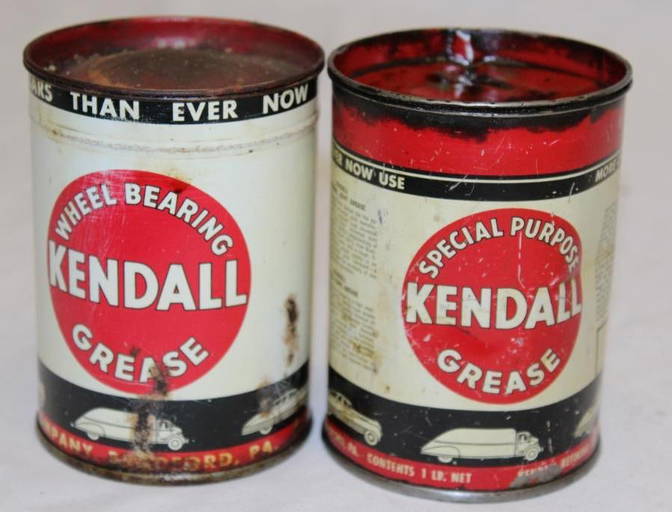 Group Of 2 Kendall 1lb Grease Cans