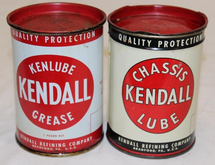 Group of 2 Kendall 1lb Grease Cans (1 of 3)