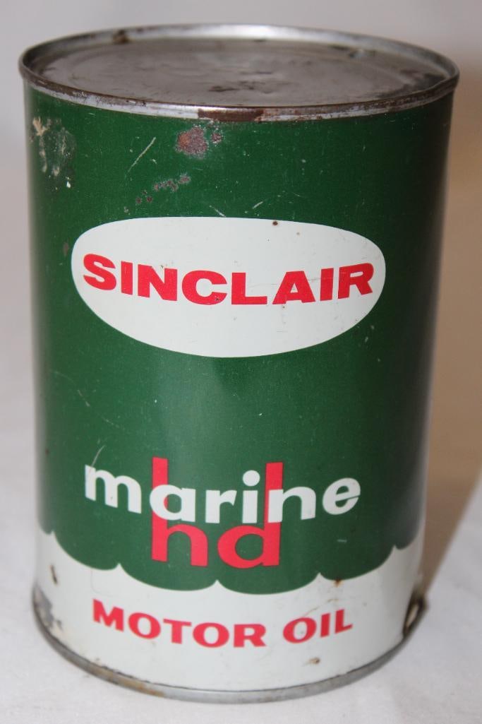 Sinclair Marine HD Motor Oil Metal 1 Quart Can (1 of 4)
