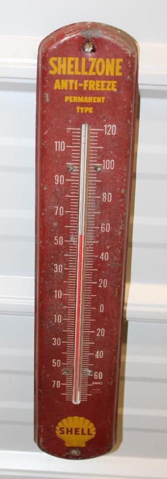 Shell Zone Antifreeze Advertising Thermometer (1 of 5)