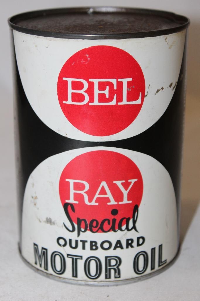 Bel Ray Special Outboard Motor Oil Metal 1 Quart Can (1 of 4)