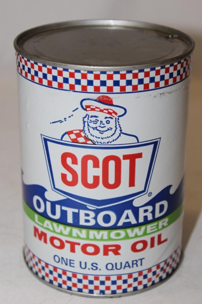 Scot Outboard Lawnmower Motor Oil 1 Quart Can (1 of 3)