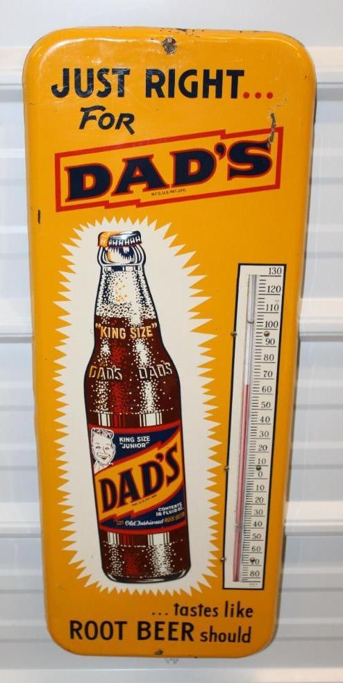 Dad's Root Beer Embossed Advertising Thermometer (1 of 7)