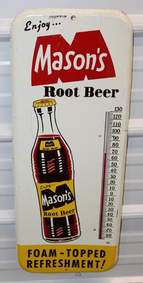 Enjoy Mason's Root Beer Donasco Advertising Thermometer (1 of 9)