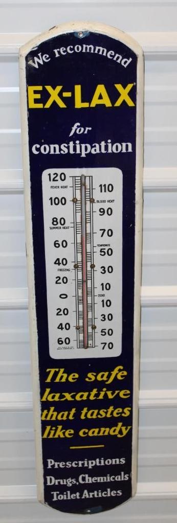Ex-Lax "Taste Like Candy" Porcelain Advertising Thermometer (1 of 8)
