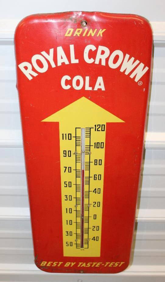 Drink Royal Crown Cola Donasco Advertising Thermometer Auction