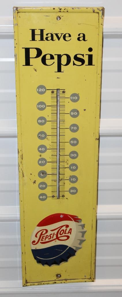 Have a Pepsi Cola Embossed Advertising Thermometer (1 of 8)