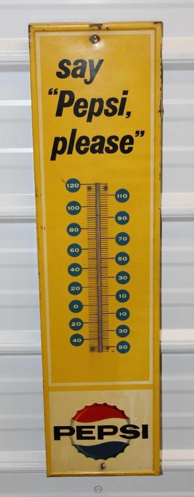 Say Pepsi Please Advertising Thermometer (1 of 7)