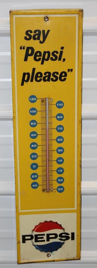 Say Pepsi Please Advertising Thermometer (1 of 8)
