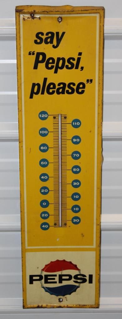 Say Pepsi Please Advertising Thermometer (1 of 8)