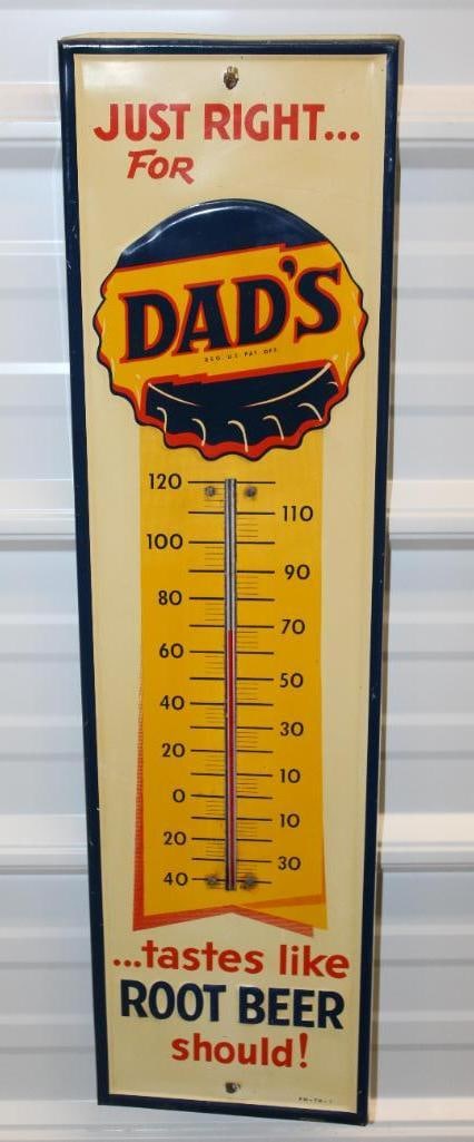 Dad's Root Beer Embossed Advertising Thermometer (1 of 8)