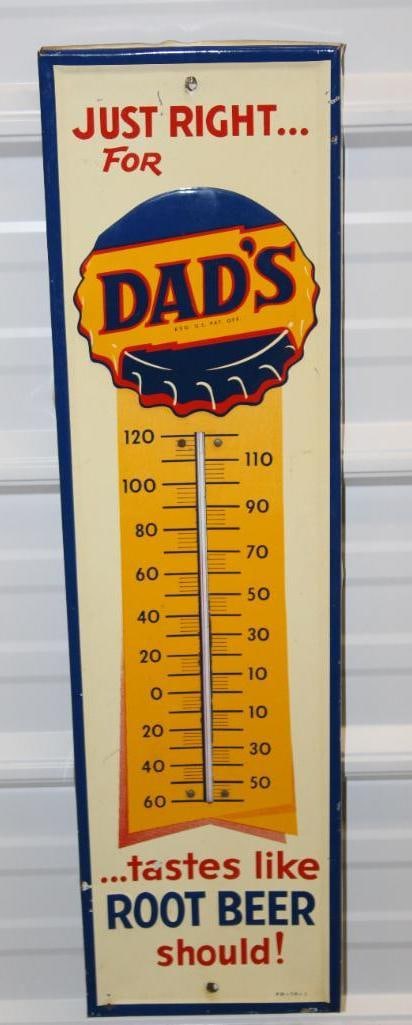 Dad's Root Beer Embossed Advertising Thermometer (1 of 8)