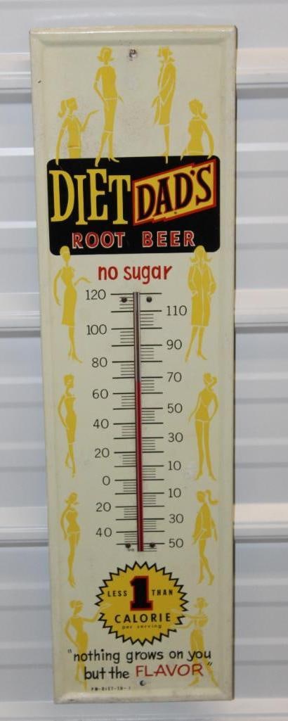 Diet Dad's Root Beer Advertising Thermometer (1 of 7)