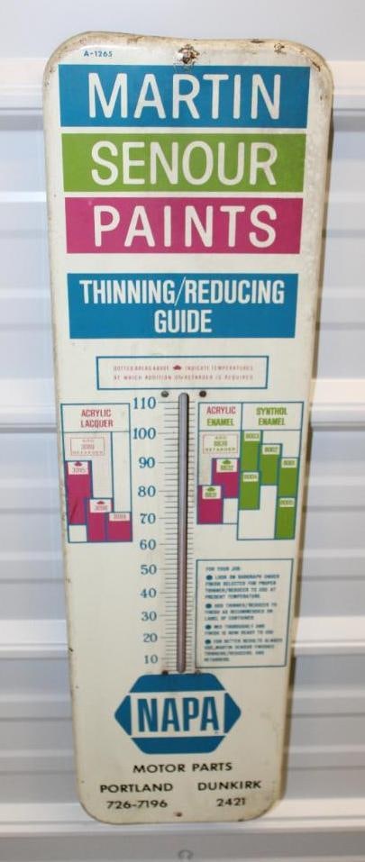 Martin Senour Paints Napa Advertising Thermometer (1 of 7)
