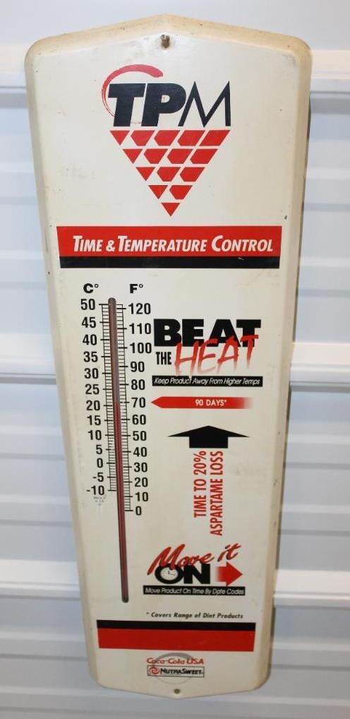 TPM Coca Cola NutraSweet Advertising Thermometer (1 of 7)