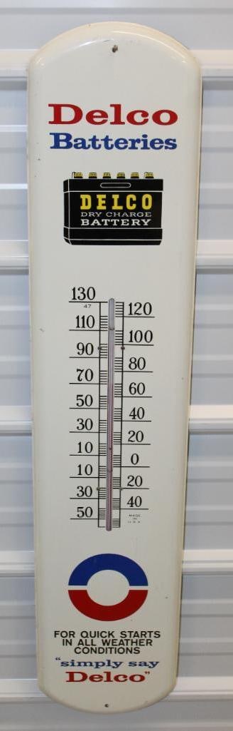 Delco Battery Advertising Thermometer (1 of 7)