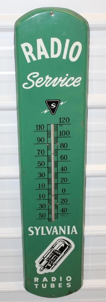 Sylvania Radio Service Advertising Thermometer (1 of 8)