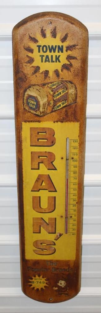 Braun's Town Talk Bread Advertising Thermometer (1 of 7)