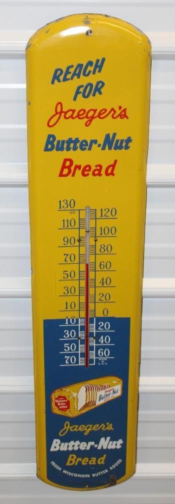 Jaeger's Butternut Bread Advertising Thermometer (1 of 9)