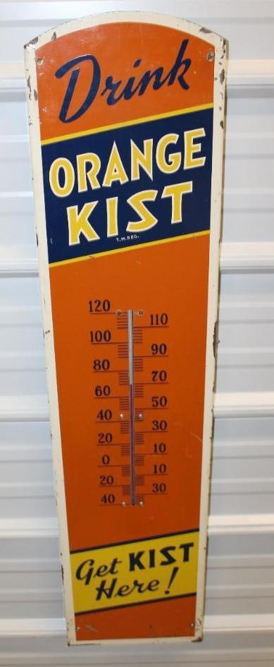Drink Orange Kist Soda Advertising Thermometer (1 of 8)