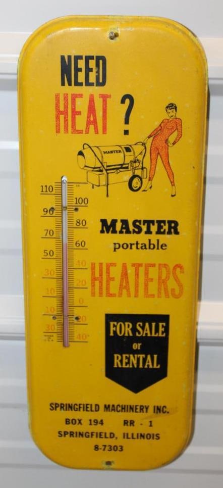 Master Portable Heaters Advertising Thermometer (1 of 6)