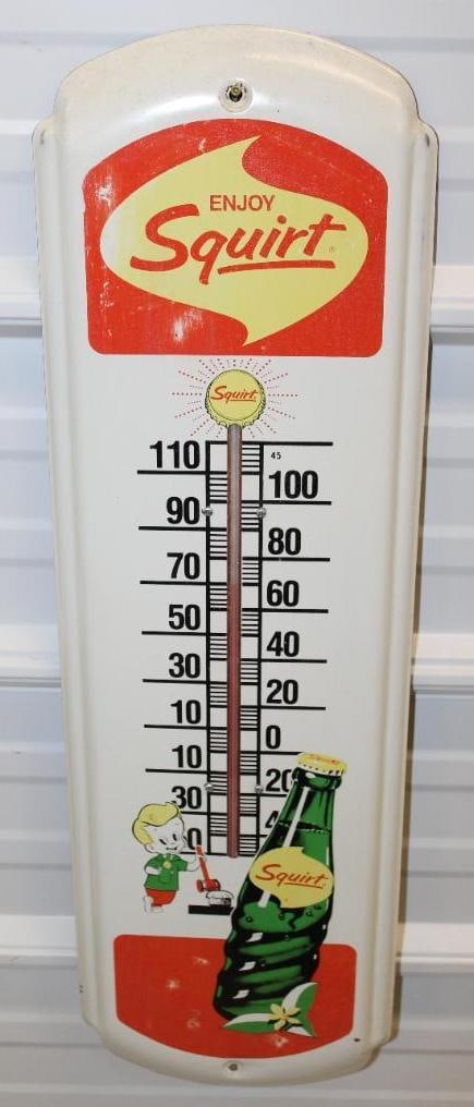 Enjoy Squirt Soda Advertising Thermometer (1 of 5)