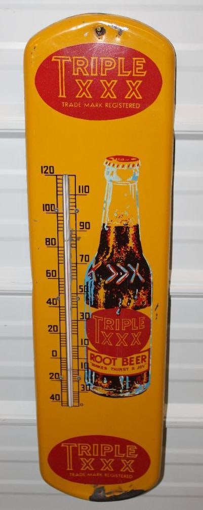 Triple XXX Root Beer Advertising Thermometer (1 of 9)