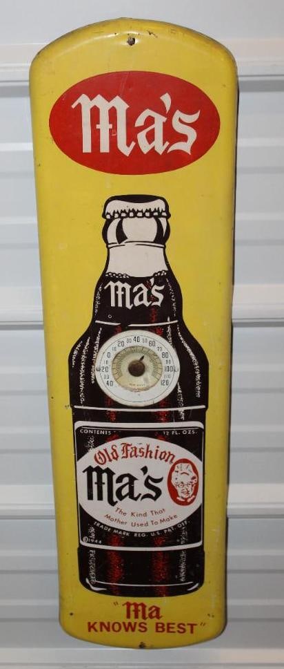 Ma's Old Fashioned Root Beer Advertising Thermometer (1 of 8)