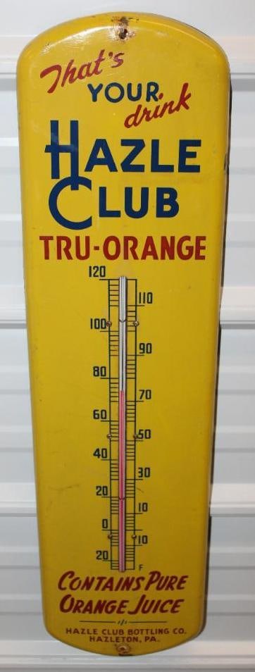 Hazle Club Orange Drink Advertising Thermometer (1 of 8)