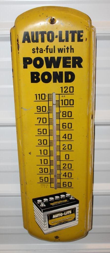 Auto-Lite Batteries Advertising Thermometer (1 of 7)