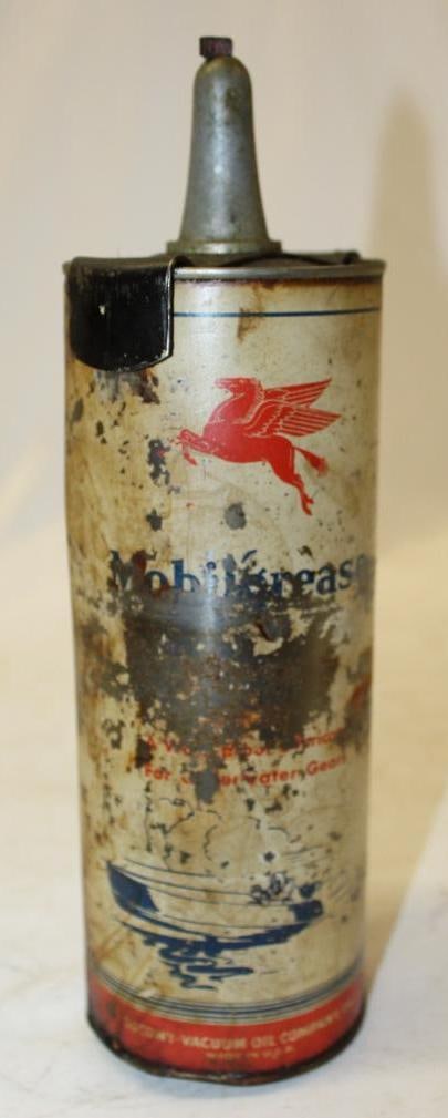 Graphic Socony Mobil Grease UW Waterproof Gear Lubricant 2lb Can (1 of 4)